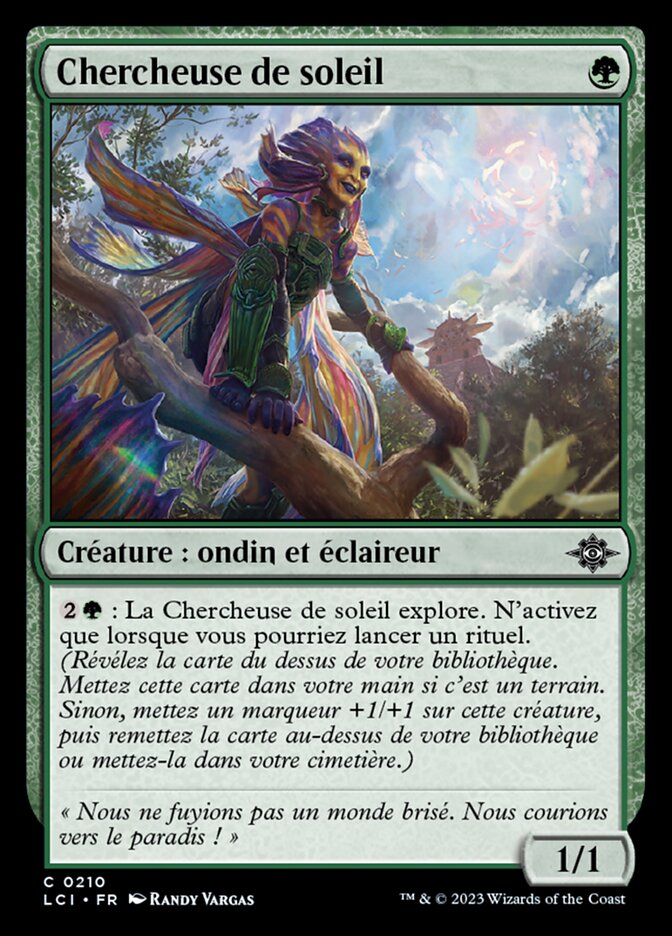 Chercheuse de soleil
