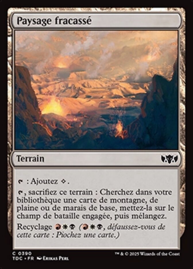 Paysage fracassé