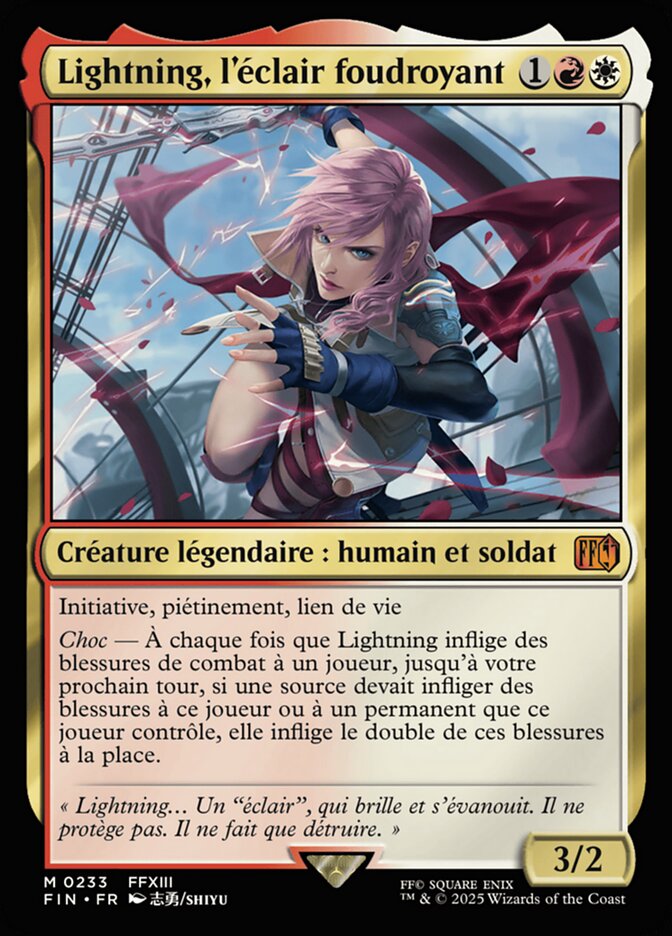 Lightning, l'éclair foudroyant