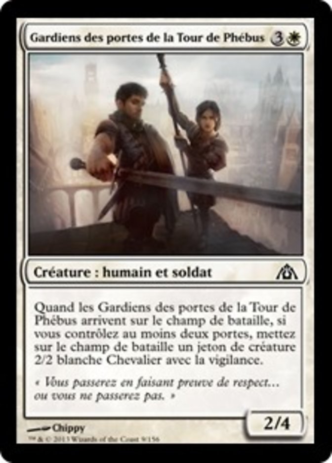 Gardiens des portes de la Tour de Phébus