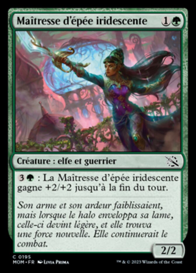 Maîtresse d'épée iridescente