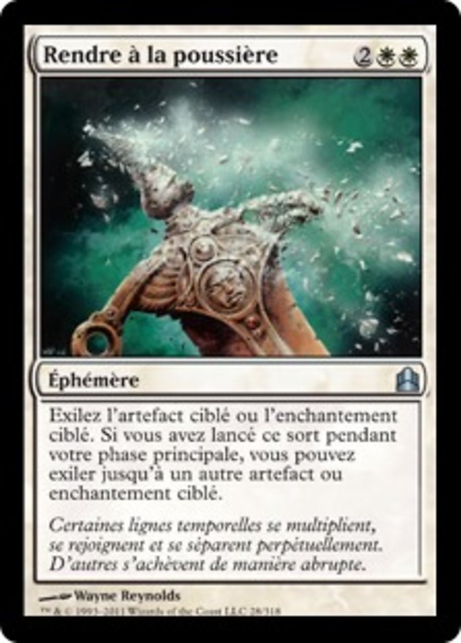 Rendre à la poussière