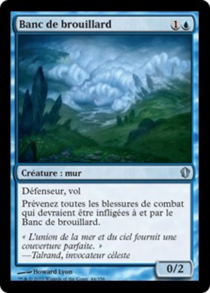 Banc de brouillard