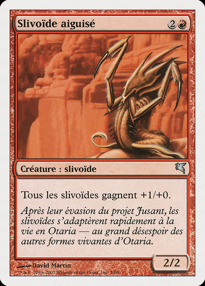 Slivoïde aiguisé