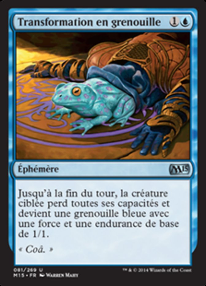 Transformation en grenouille