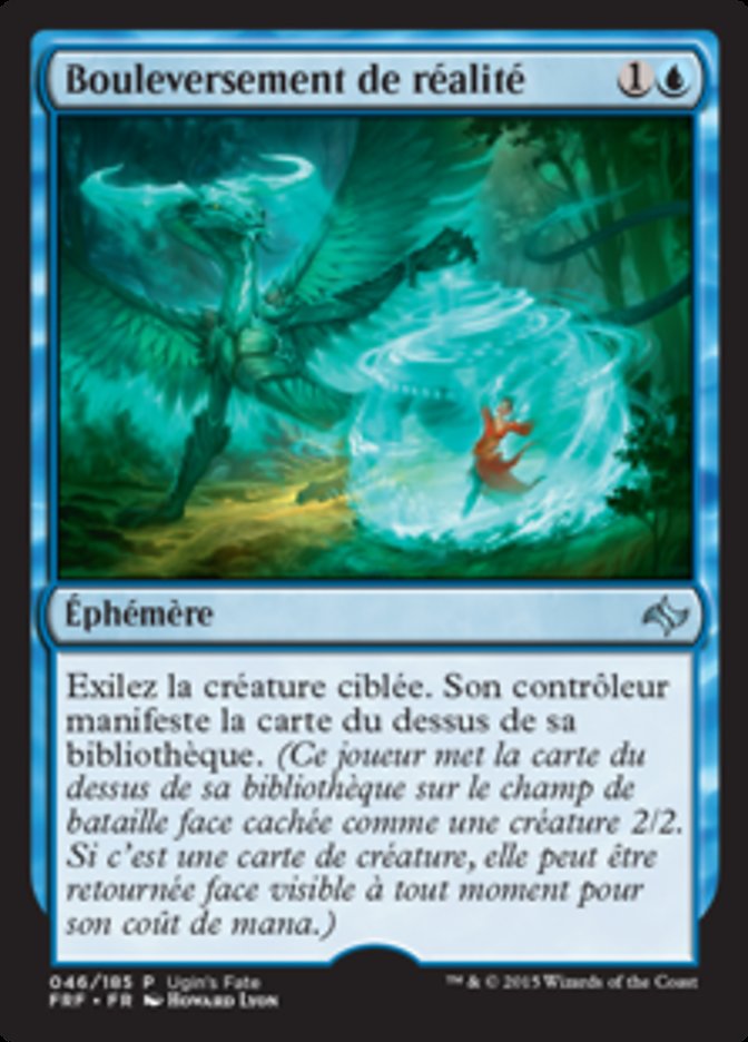 Bouleversement de réalité
