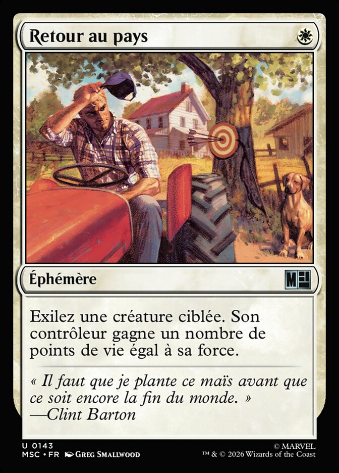 Retour au pays