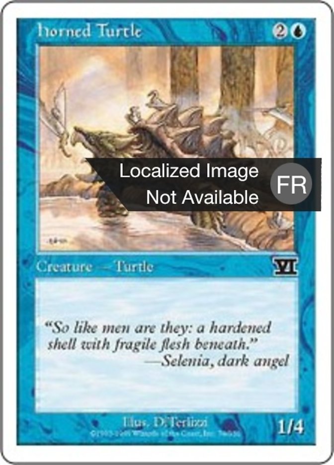 Tortue cornue