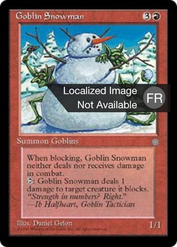 Bonhomme de neige gobelin