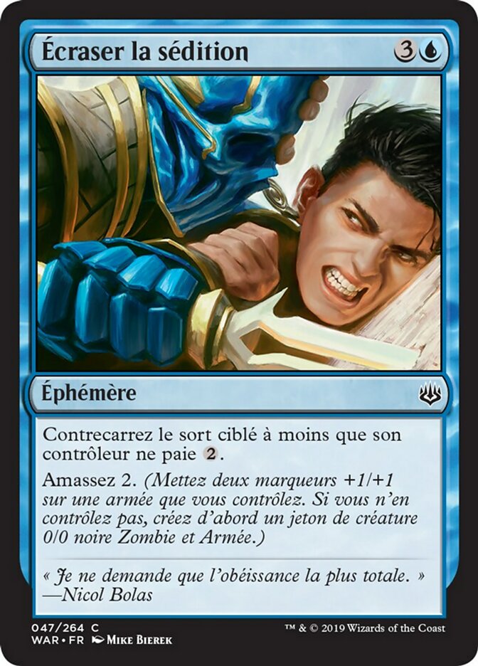 Écraser la sédition
