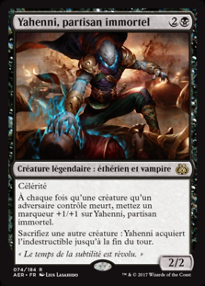 Yahenni, partisan immortel