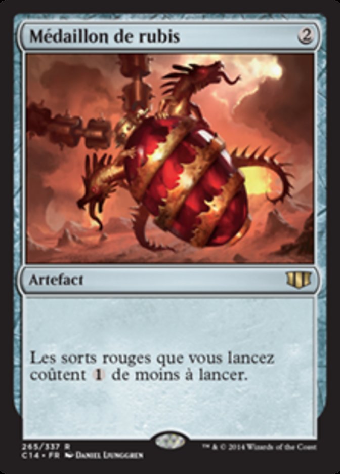Médaillon de rubis