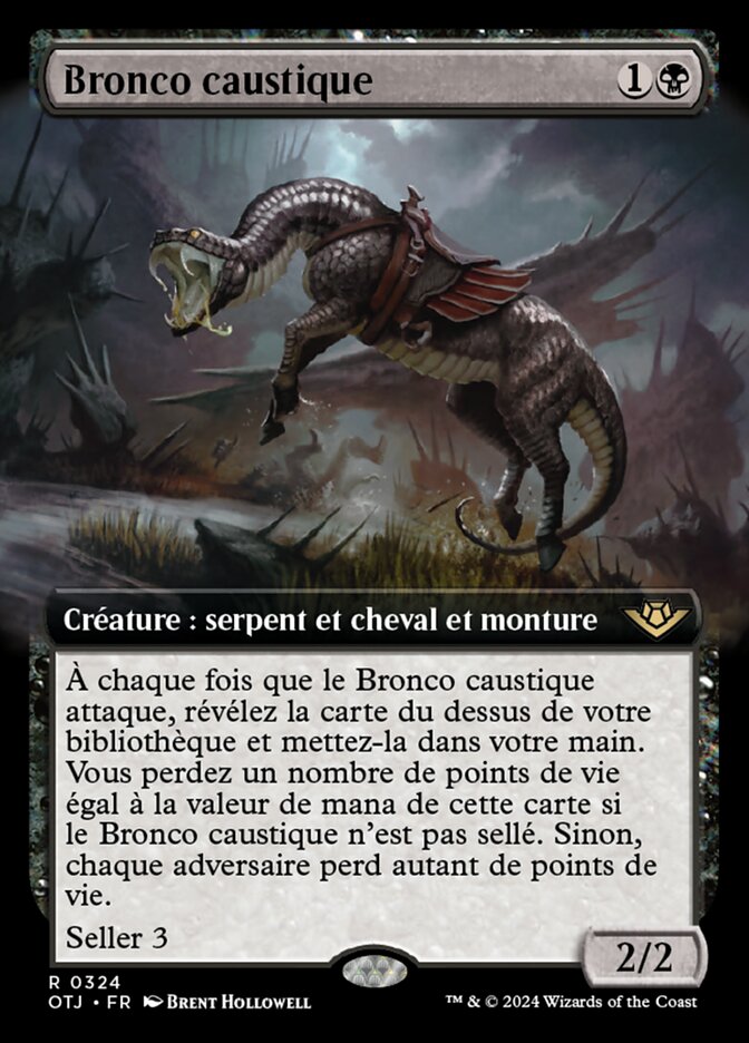 Bronco caustique