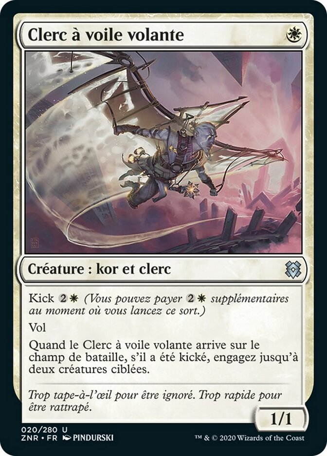 Clerc à voile volante