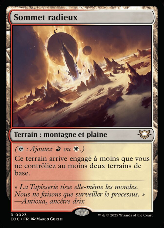Sommet radieux