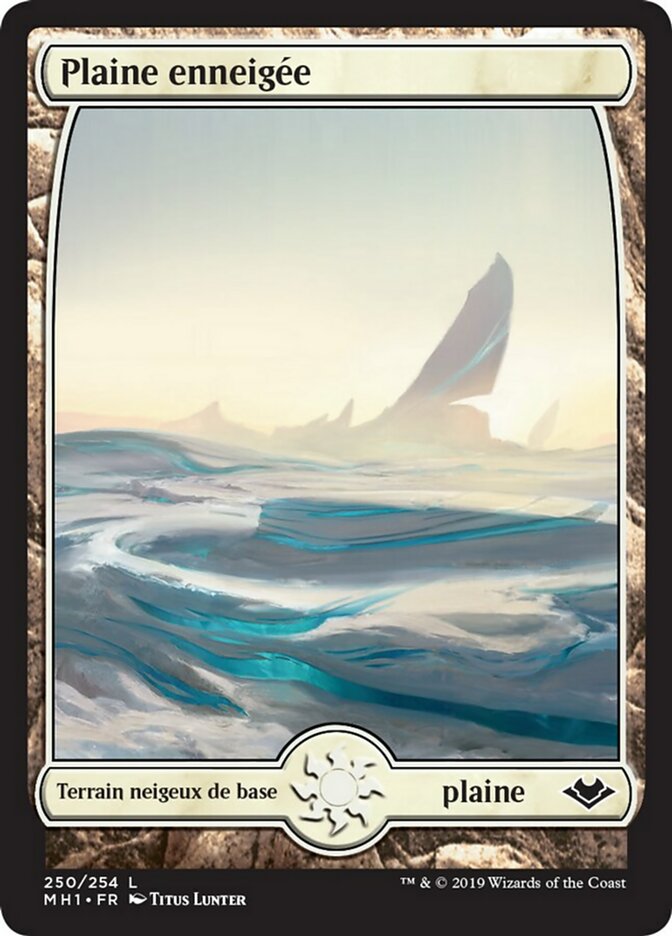 Plaine enneigée