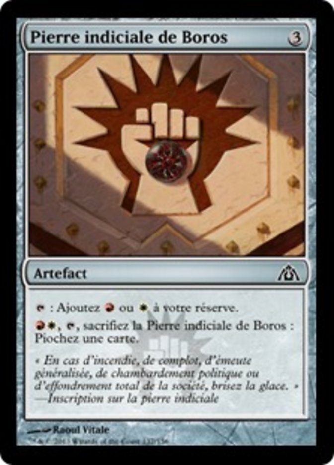 Pierre indiciale de Boros