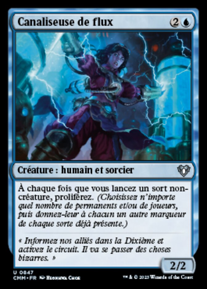 Canaliseuse de flux