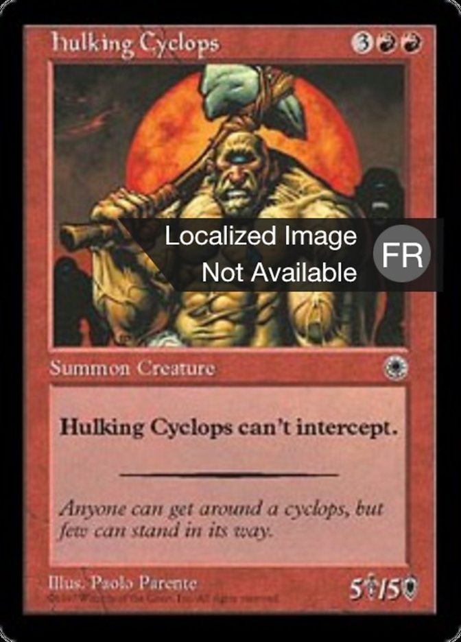Cyclope lourdaud