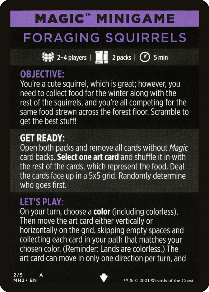 Foraging Squirrels // Foraging Squirrels (cont'd)