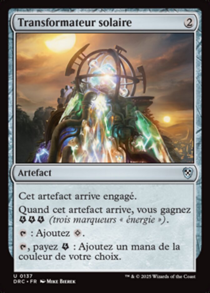 Transformateur solaire