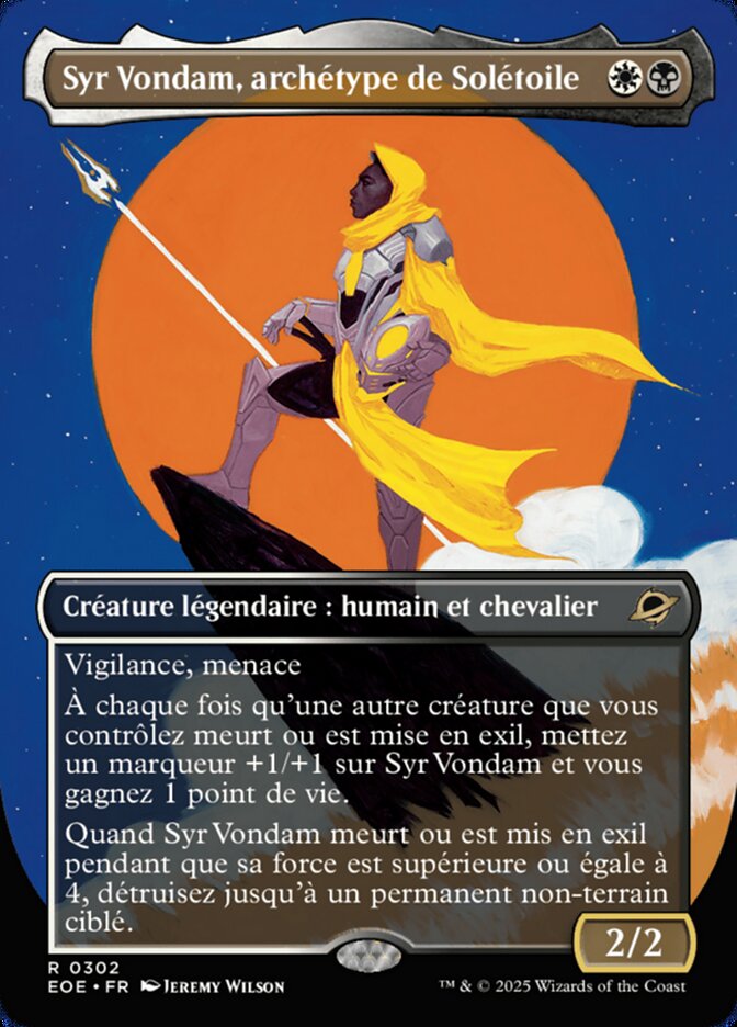 Syr Vondam, archétype de Solétoile