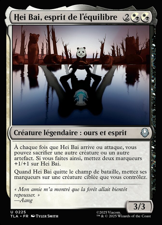 Hei Bai, esprit de l'équilibre