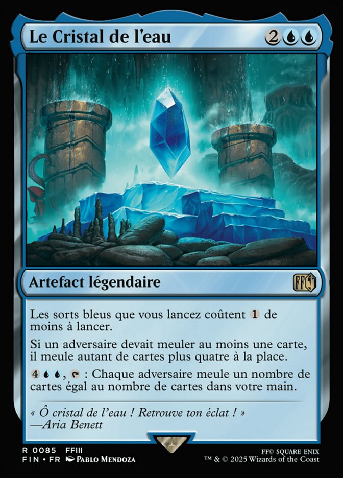 Le Cristal de l'eau