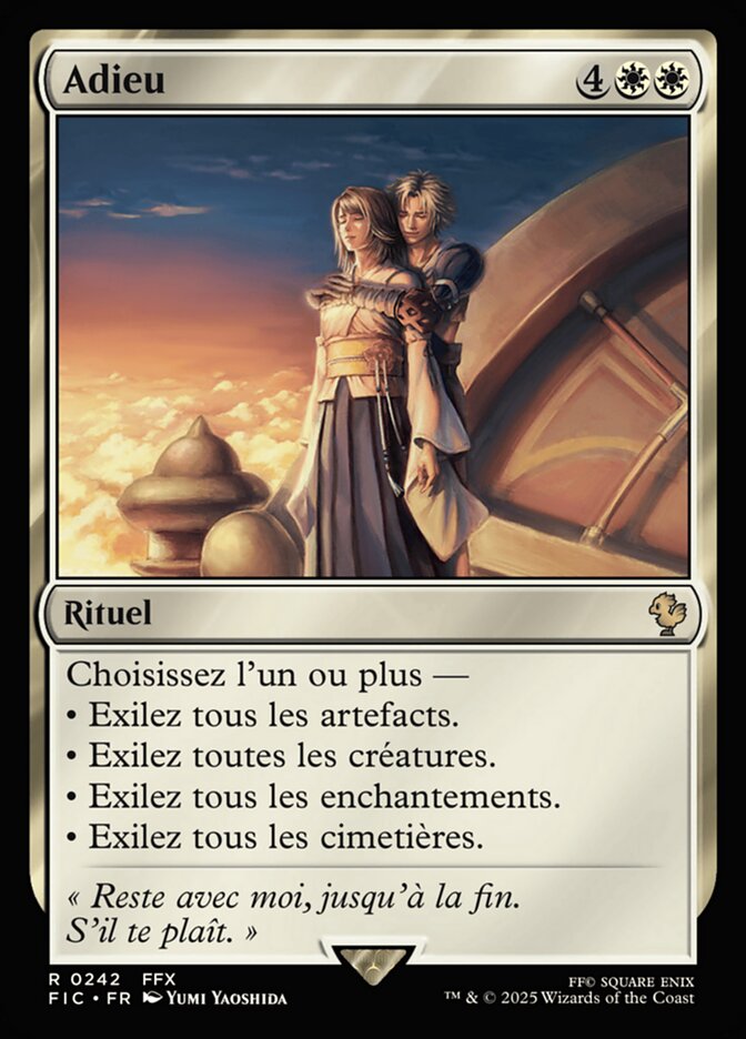 Adieu