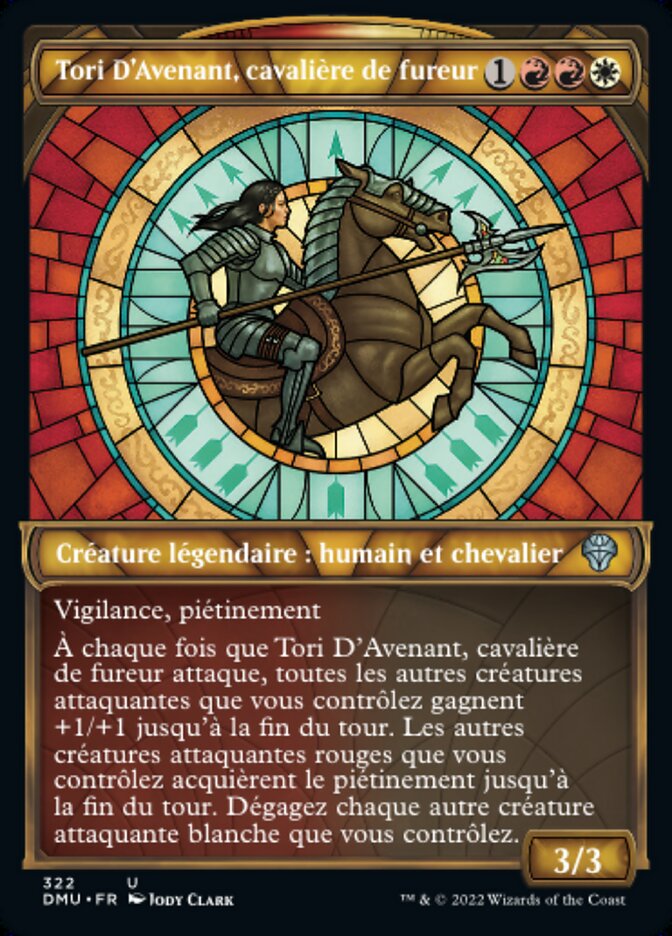 Tori D'Avenant, cavalière de fureur