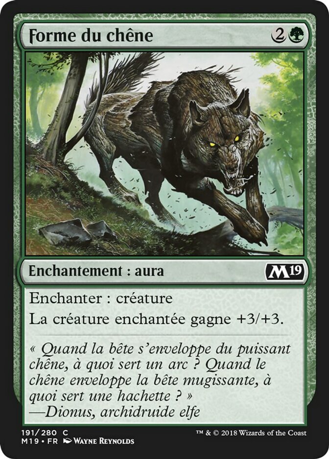 Forme du chêne