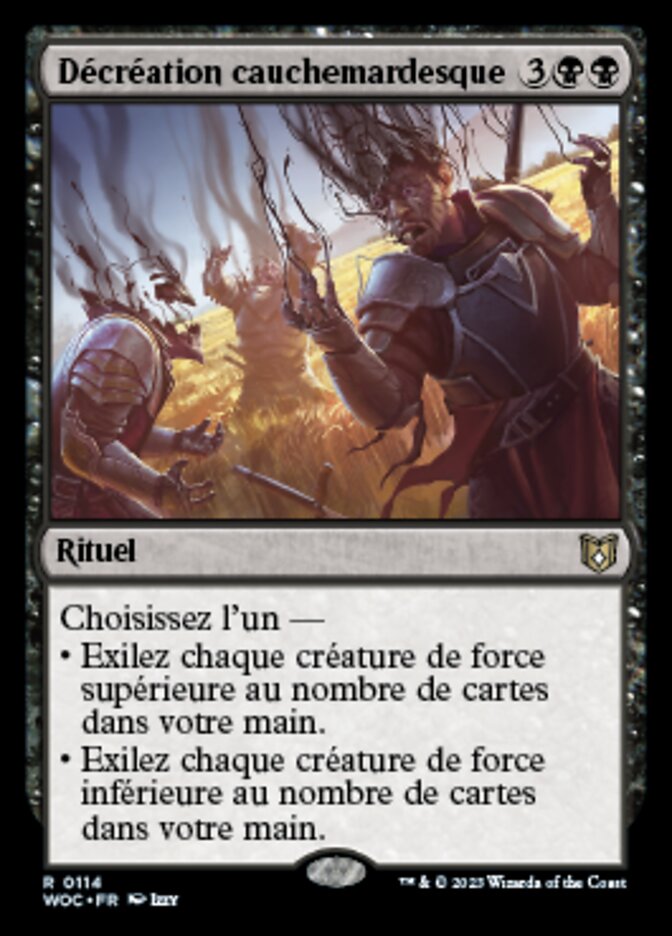 Décréation cauchemardesque