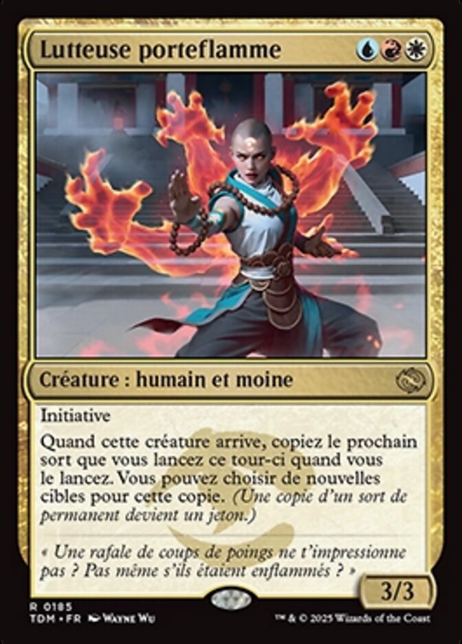 Lutteuse porteflamme