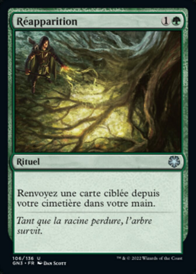 Réapparition