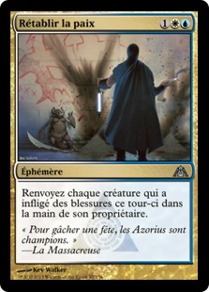 Rétablir la paix