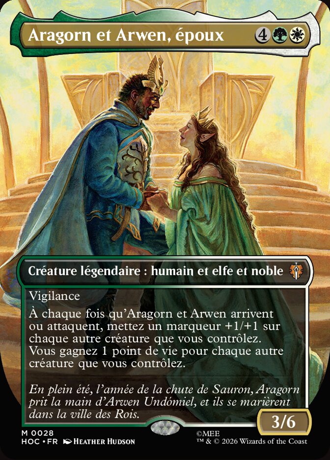 Aragorn et Arwen, époux