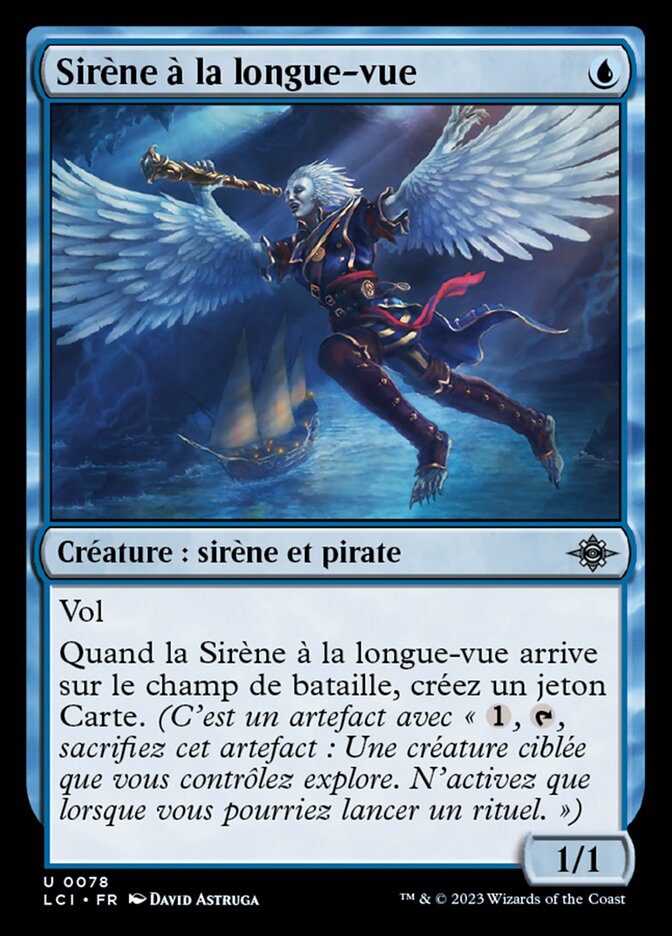 Sirène à la longue-vue