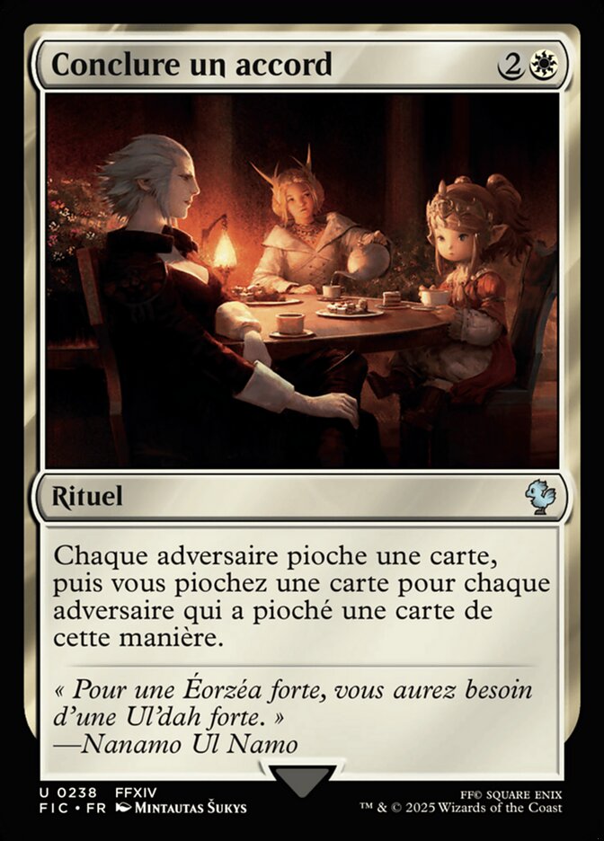Conclure un accord