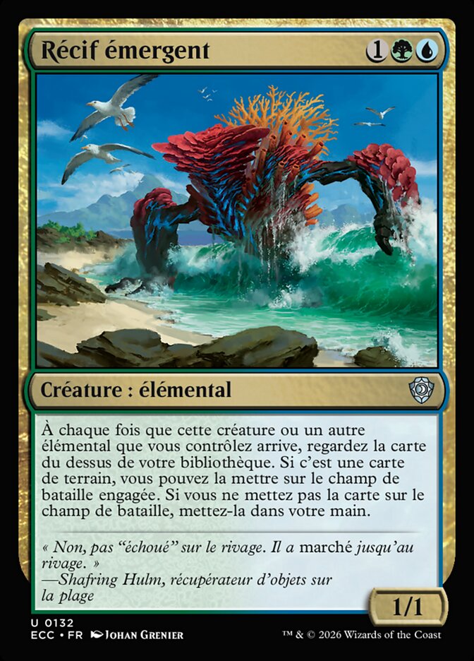 Récif émergent