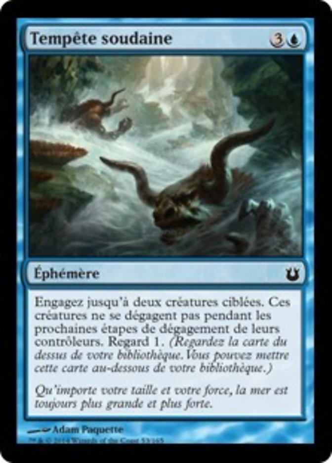 Tempête soudaine