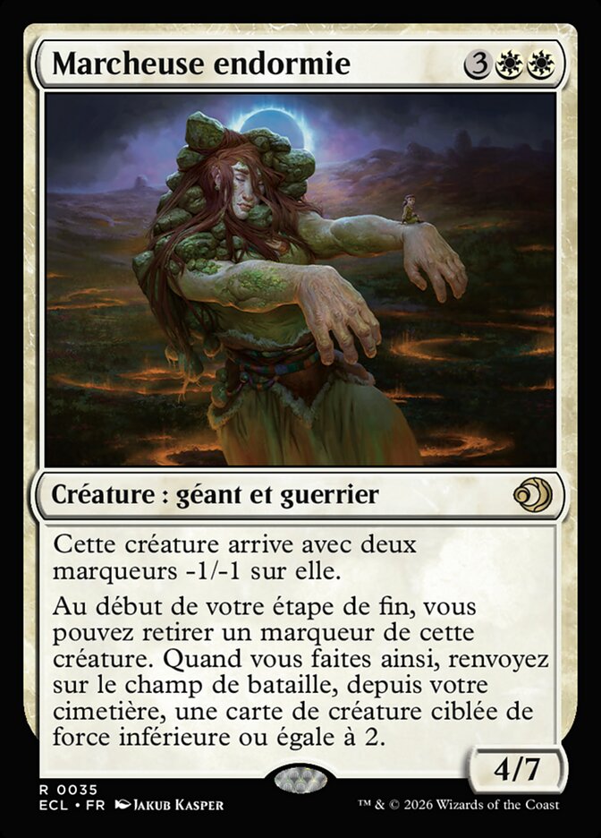 Marcheuse endormie