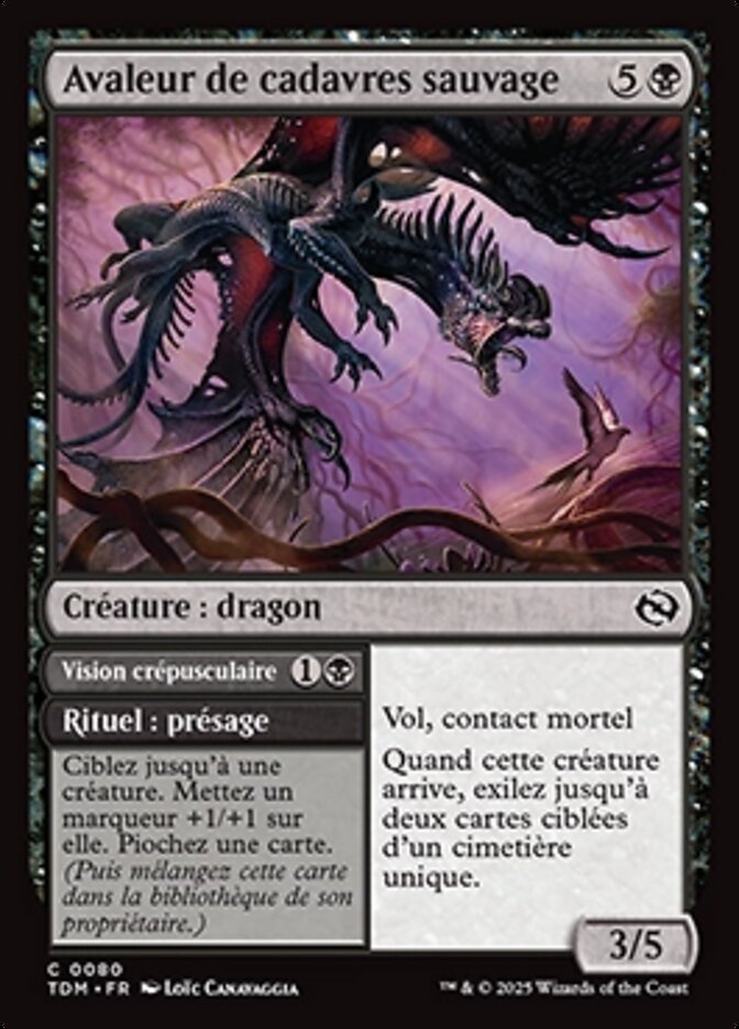Avaleur de cadavres sauvage