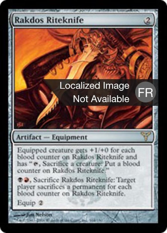 Couteau rituel rakdos