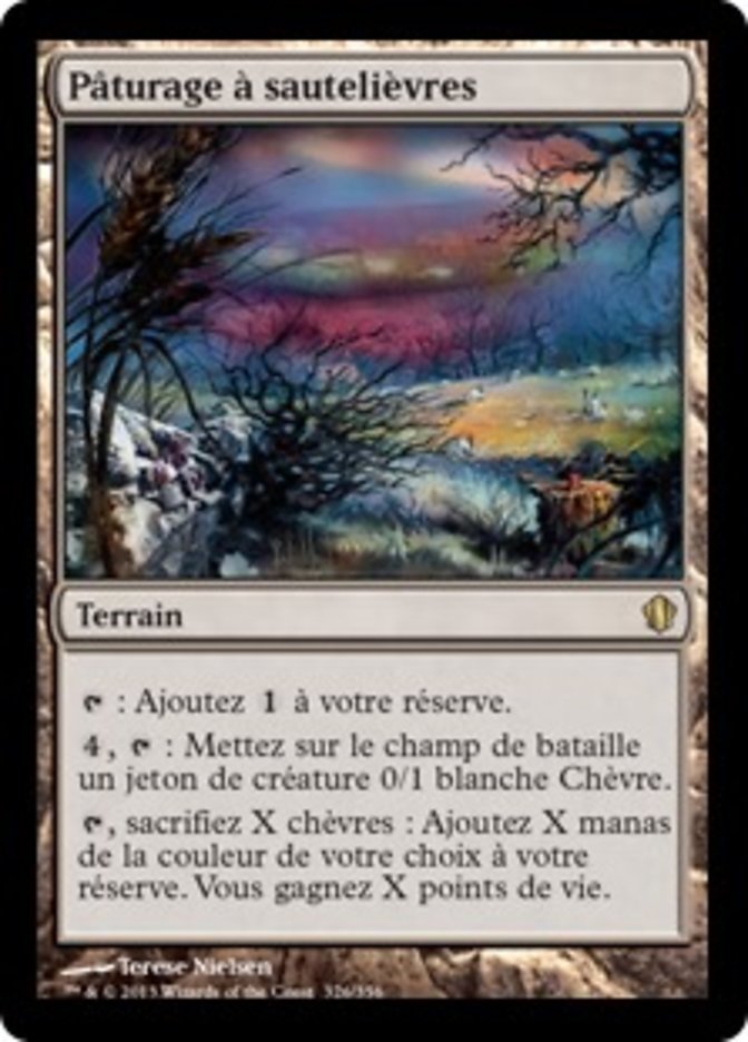 Pâturage à sautelièvres