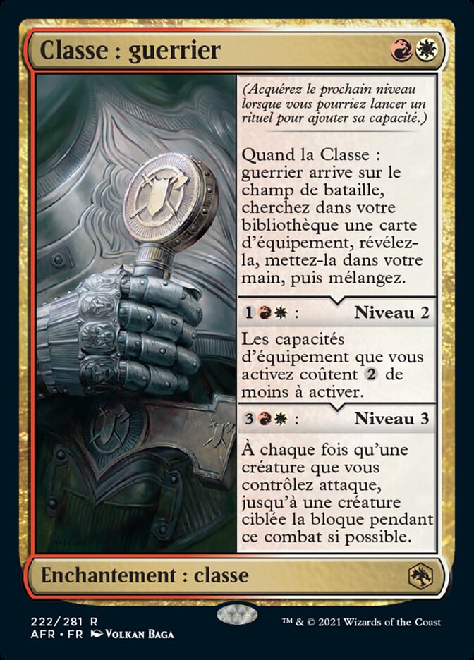 Classe : guerrier