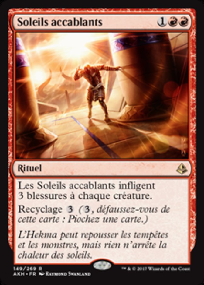 Soleils accablants