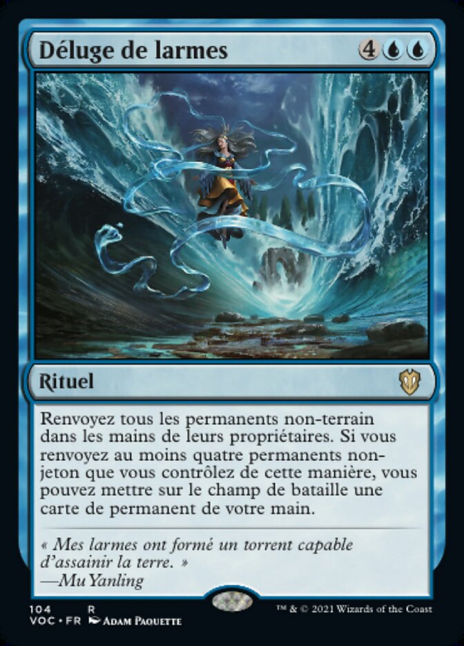 Déluge de larmes