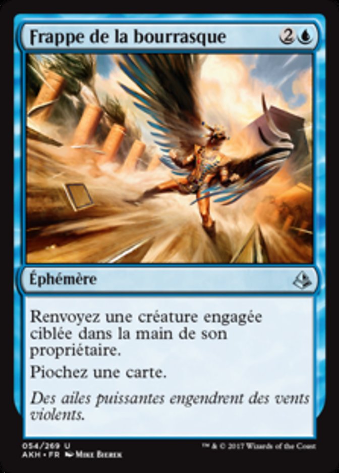 Frappe de la bourrasque