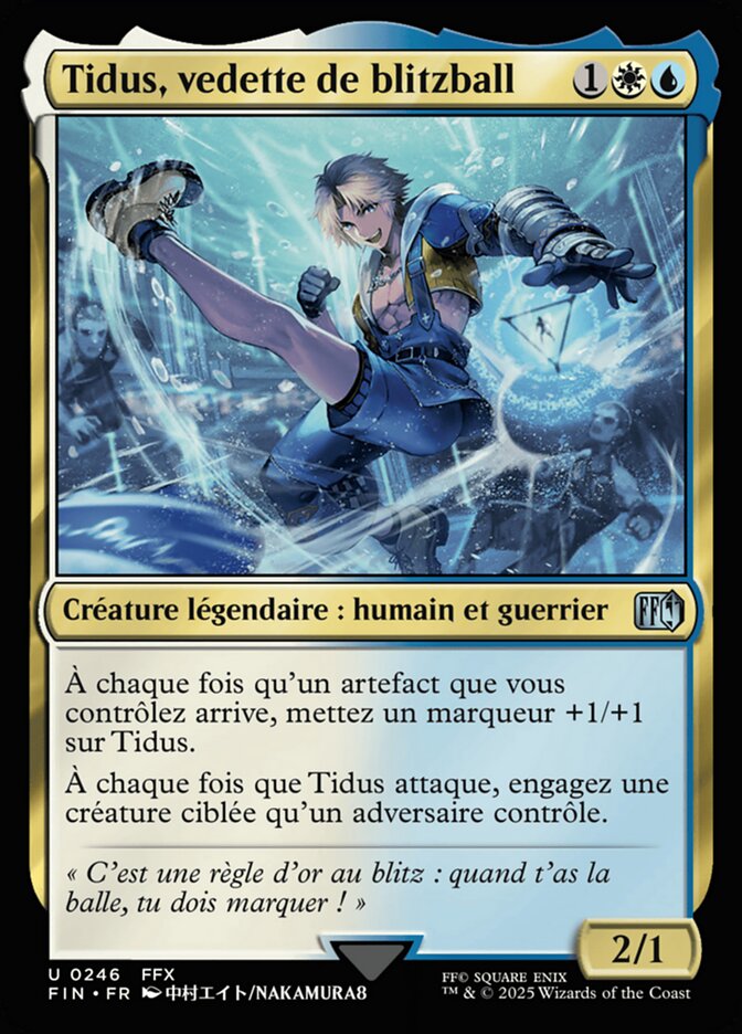 Tidus, vedette de blitzball