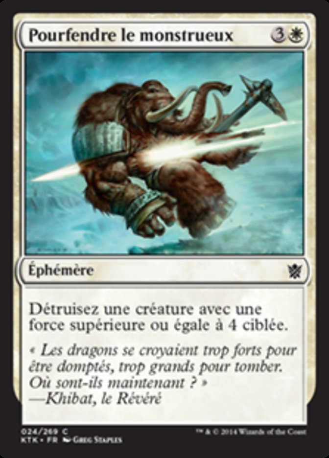 Pourfendre le monstrueux
